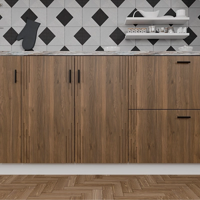 Кухонный фасад Бренхам Орех Гварнери